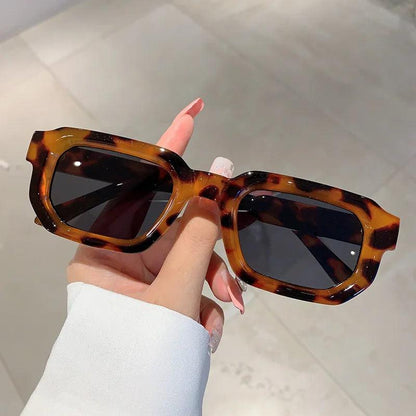 Men Vintage Rectangle pc Frame Sunglasses Fashion Retro Sun Glasses Luxury Brand Design Shades Eyewear Women Goggles