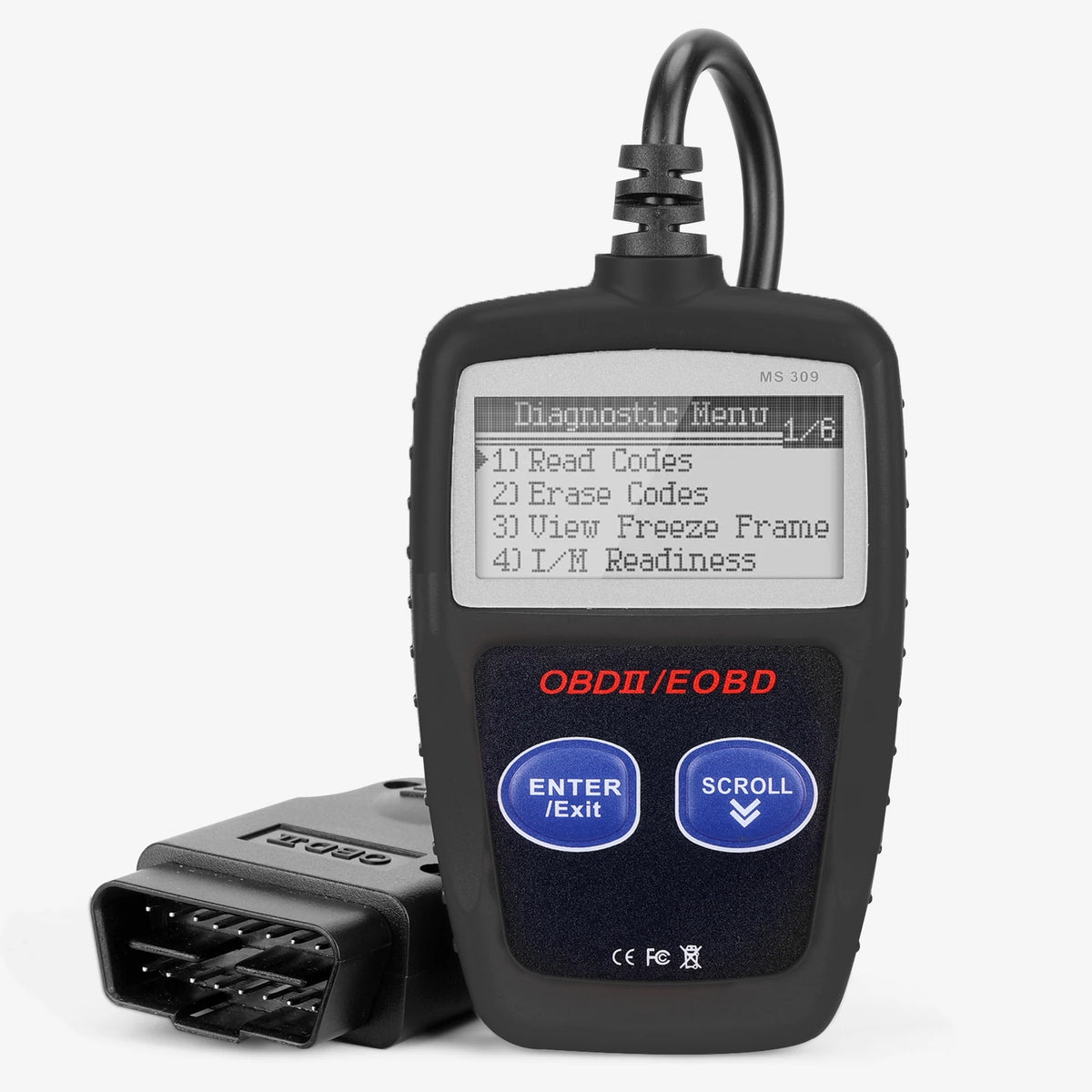 MS309 OBD2 Diagnostic Scanner Auto Car Health Check Code Reader Scanner Tool for All Cars Models with Bluetooth