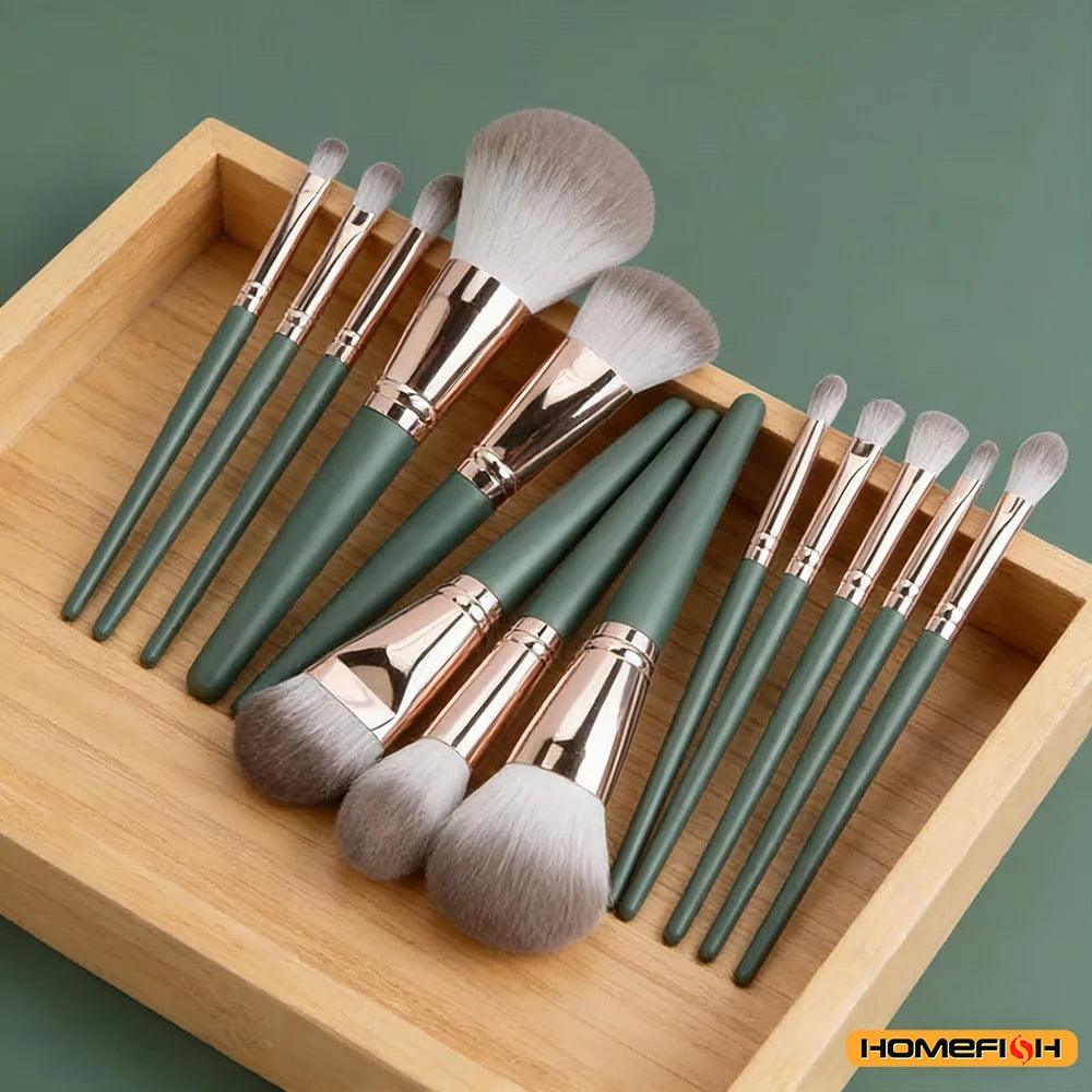 14Pcs Soft Fluffy Makeup Brushes Set, Cosmetic Powder Eye Shadow Foundation Blush Blending Tools