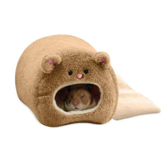 Hamster Soft Warm Bed Rat Hammock Pig Squirrel Winter Pet Toy Hamster Cage House Hanging Nest+Mat House Bed Animal Mice Rat Nest - Urbizia