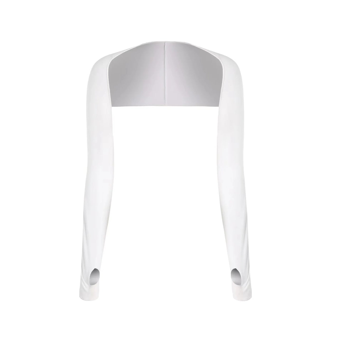 One-piece Ultra-thin Shawl Arm Sleeves Ice Silk Long Gloves Breathable Sun Protection Anti UV Hand Cover Warmer Outdoor Sports