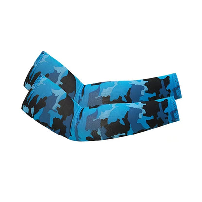 2Pcs Unisex Cooling Arm Sleeves Cover Sports Running UV Sun Protection Outdoor Men Fishing Cycling Quick Dry Arm Warmer