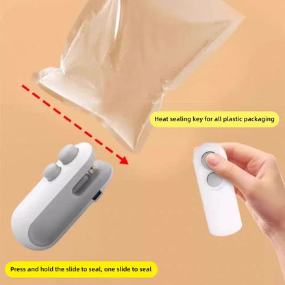 Mini Handheld Heat Bag Sealer with Rechargeable Design