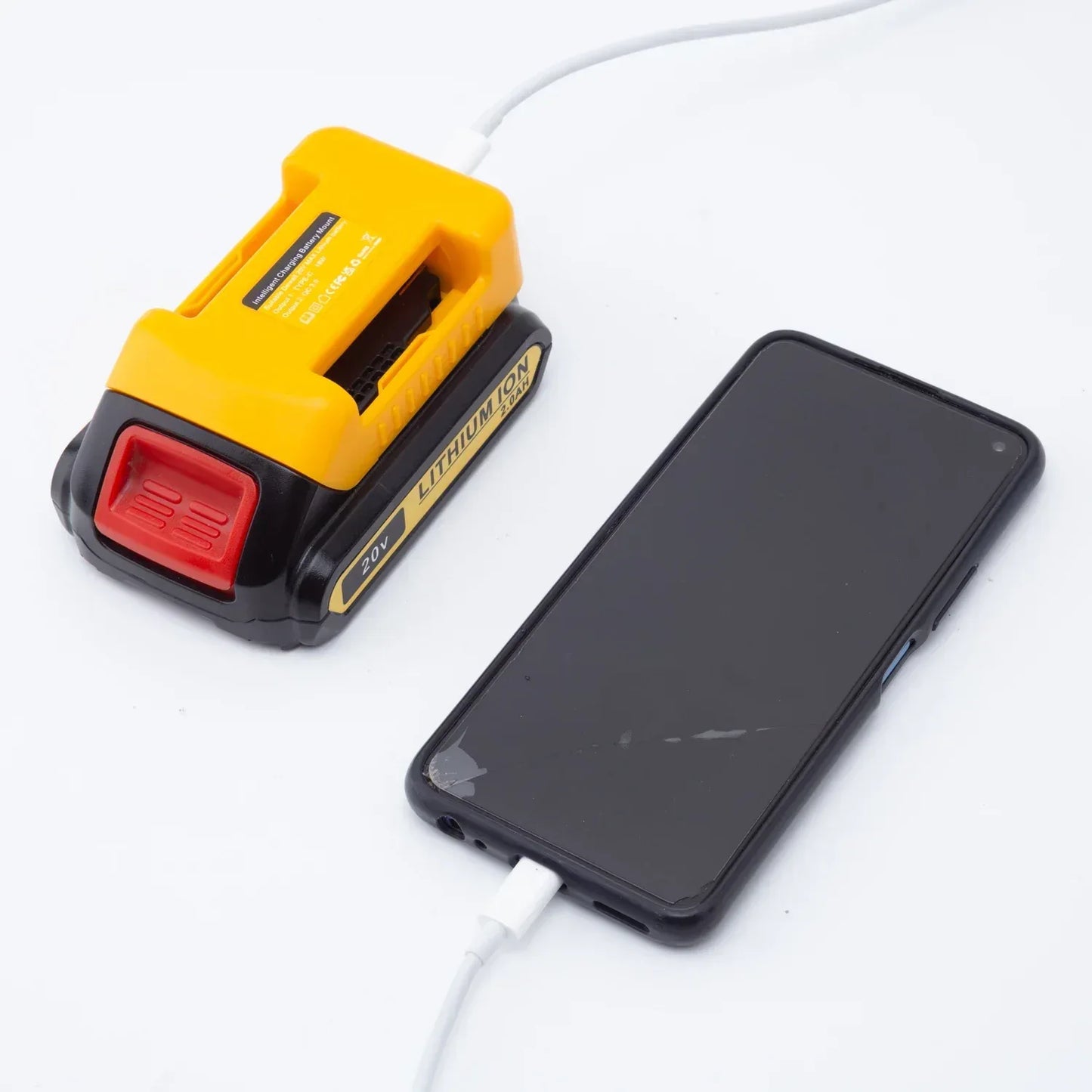 Power Bank Charger For DeWalt 18V Lithium Battery With USB With Type-C for Laptop Mobile Phone Fast Charging(NO Battery) - Urbizia