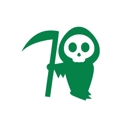 Grim Reaper Vinyl Sticker – Spooky Skeleton Peeker Decal