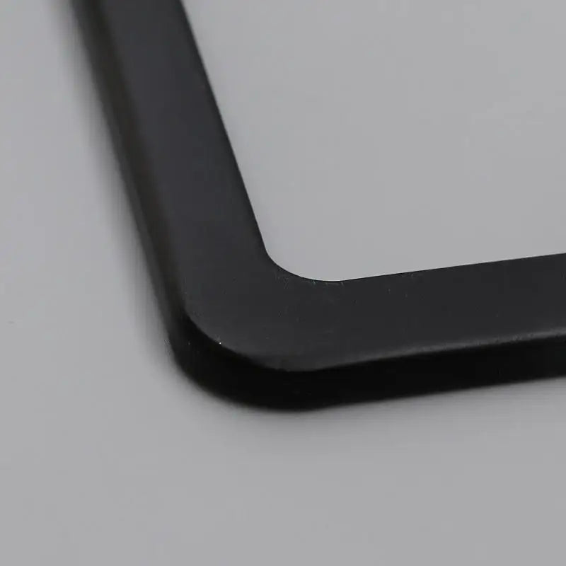 2 Pcs Stainless Steel US-Spec License Plate Frame with Square Holes and Slim Edges Includes Accessory Screws and Wrench US size