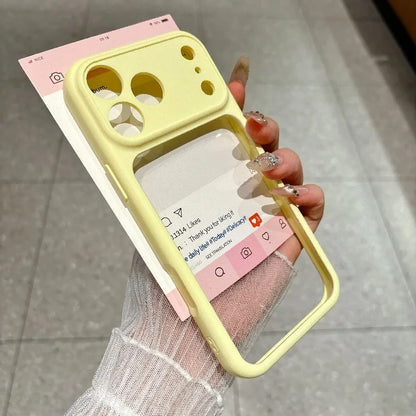 Silicone Camera Touch Buttons Crystal Clear Case for IPhone 18 16 15 14 13 Pro Max 17 Air Candy Lens Protection Shockproof Cover