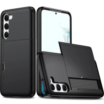 Wallet Card Holder Shockproof Case for Samsung Galaxy