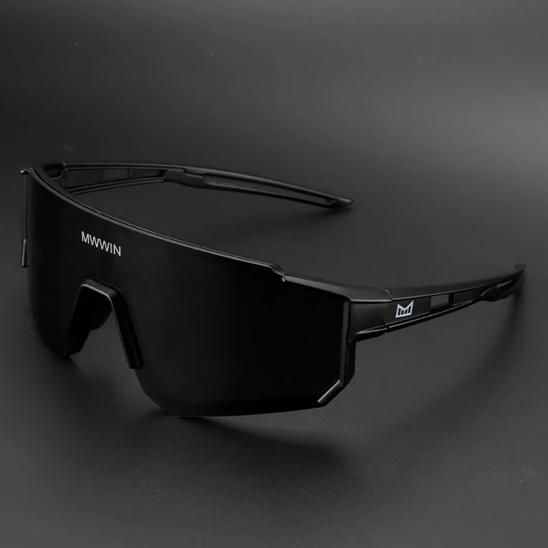 MWWIN Fashion Cycling Glasses Sunglasses for Men UV400 Women Bike Eyewear Road Bicycle Driving Outdoor Sport Marathon Triathlon