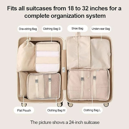 7/8/9/10/11 Pcs Set Travel Organizer Storage Bags Suitcase Packing Cubes Set Cases Portable Luggage Clothes Shoe Tidy Pouch