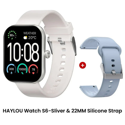HAYLOU Watch S6 Smartwatch 2.01" HD Display Smart Watch Bluetooth Voice Callings IP68 Waterproof Fitness Tracking Smartwatch - Urbizia
