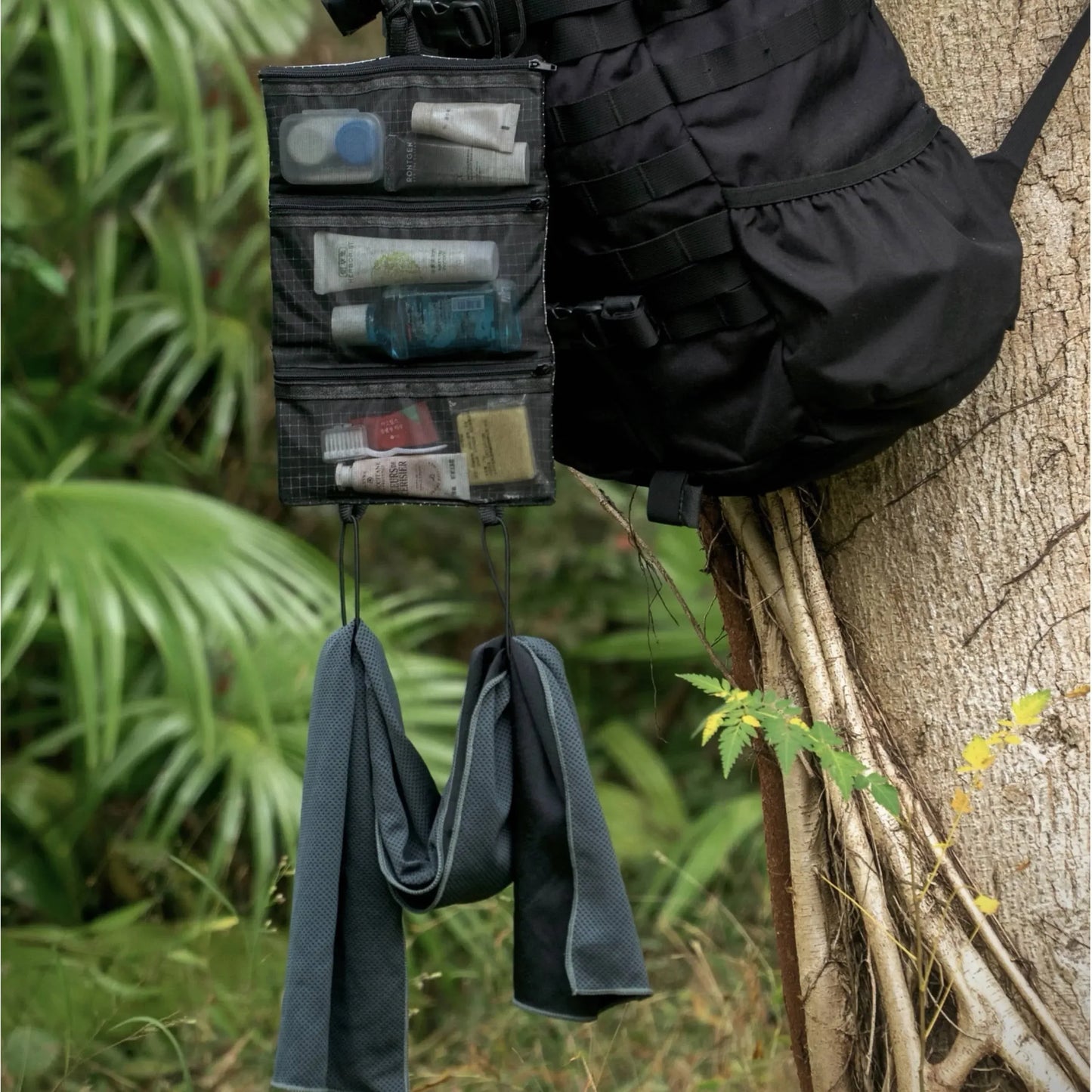 HODRGEAR Ultralight Toiletries Organizer UHMWPE Gridstop | 35g Roll-Up Mesh Pouch | YKK Zippers | Hiking & EDC Storage UL GEAR - Urbizia