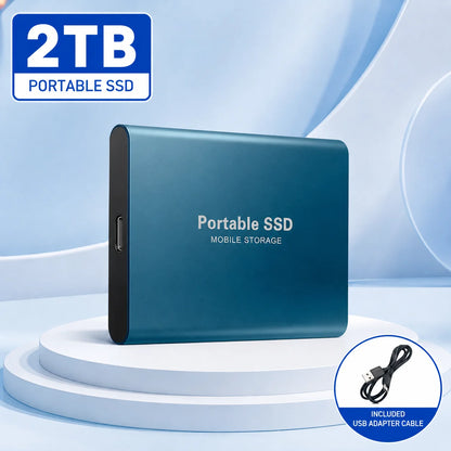 Portable External SSD – USB 3.0 & Type-C Storage Drive