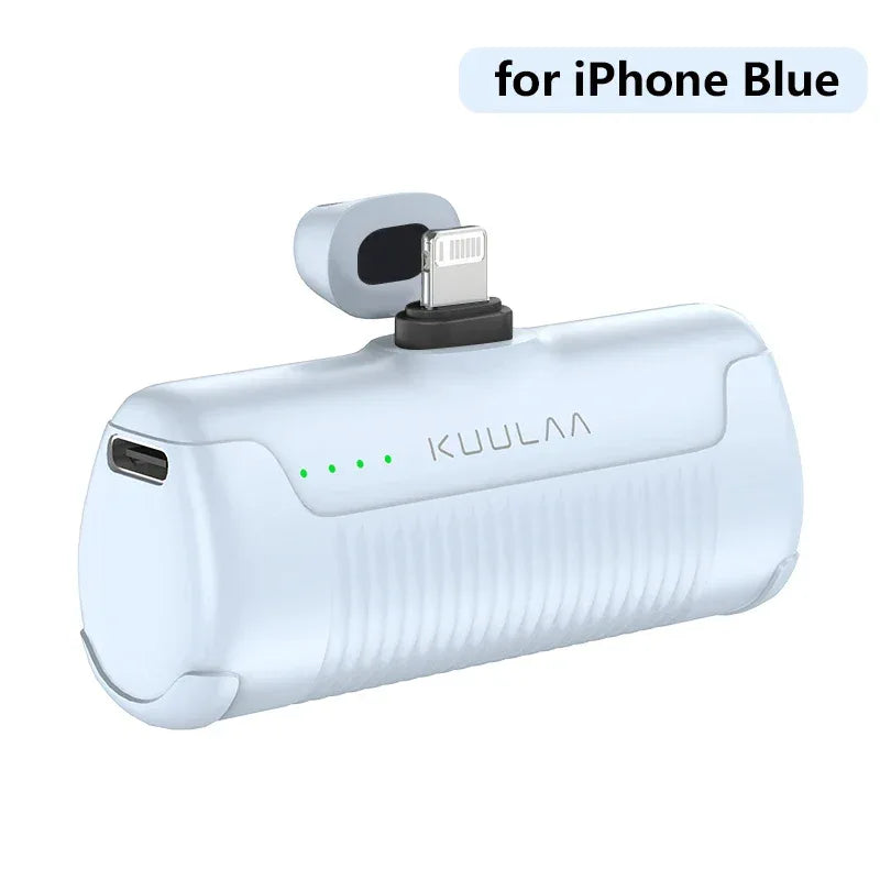 KUULAA Mini Power Bank 4500mAh PowerBank Portable Charger For iPhone 15 14 13 12 Pro Max Externe Batterie For Samsung/Xiaomi