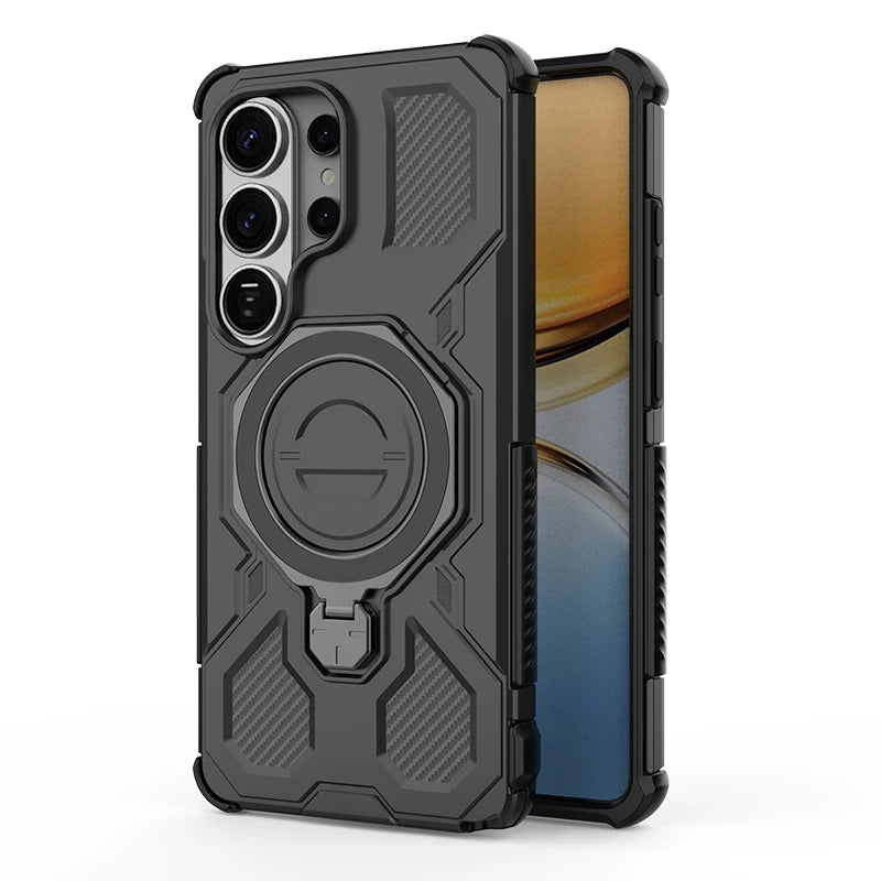 Phone Case for Samsung Galaxy S26 Ultra S25 FE S26 Plus A57 A37 A17 5G A56 A16 A55 Shockproof Armor Wireless Charge Cover