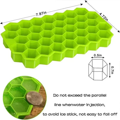 Honeycomb 37 Grid Ice Cube Tray DIY Mold