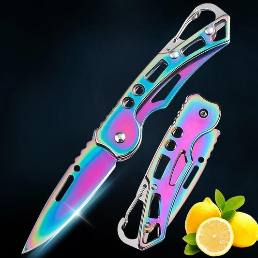 Folding Fruit Knife Stainless Steel Meat Cleaver Kitchen Knife with Non-slip Handle for Kitchen Accessories Pocket Knife