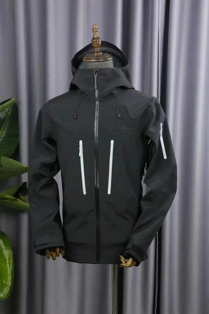 ARC SV Embroidery Bird Logo Three Layer Mens Womens Camping Coat Outdoor Waterproof Windbreaker Hiking Ski Jackets Unisex