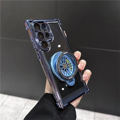 Magnetic Airbag Clear Case for Samsung Galaxy S25 Ultra