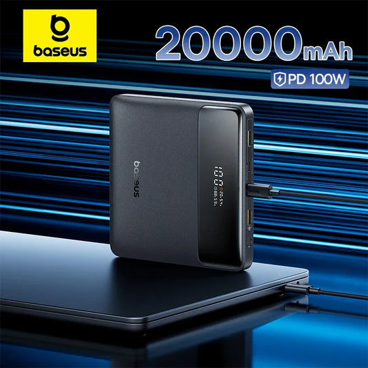 Baseus 100W 20000mAh Fast Charging Power Bank for Laptop