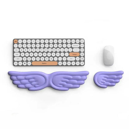 Mechanical Keyboard, Mouse, Wrist Rest, Computer Keyboard, Laptop, Angel Wing, Memory Foam, Mouse Pad Wrist Support - Urbizia
