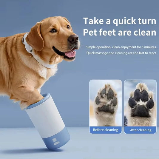 Electric Automatic Dog Paw Cleaner Cup – Rechargeable, Waterproof, Low Noise