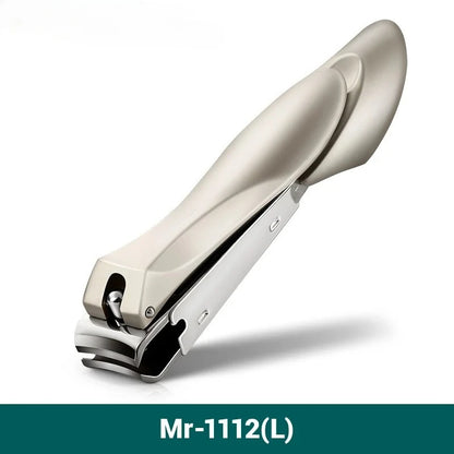 Anti Splash Nail Clippers Stainless Steel Fingernail Cutter Manicure Tools with Ergonomic Handle for Home Travel Use