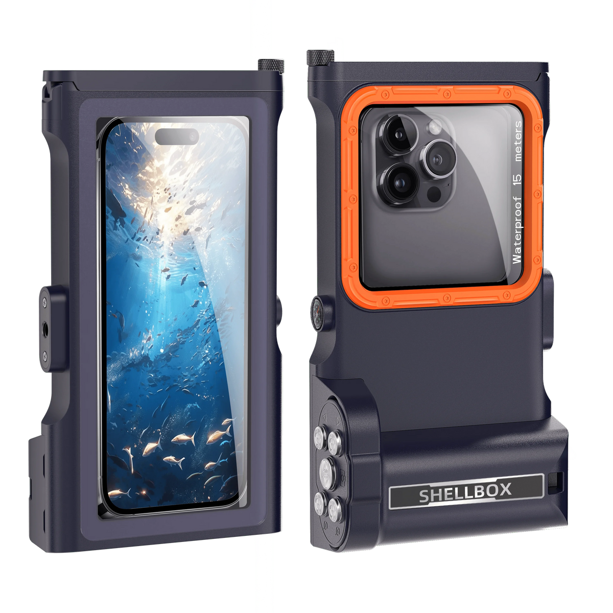 Shellbox Newly Upgraded Third-Generation Diving Bluetooth Remote Photography Is Suitable 6.9-Inch Waterproof Diving Phone Cases