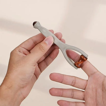 Finger Massager Dual-Row Roller Design Easy Use Relieve Finger Fatigue Promote Blood Circulation Portable Roller Finger Massager