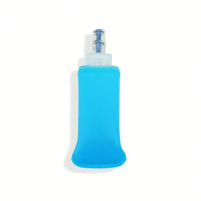 Foldable Silicone Water Bottle with Bite Valve, 150ml/250ml/500ml Lightweight Travel Bottle, No Leakage for Hiking Running Campi