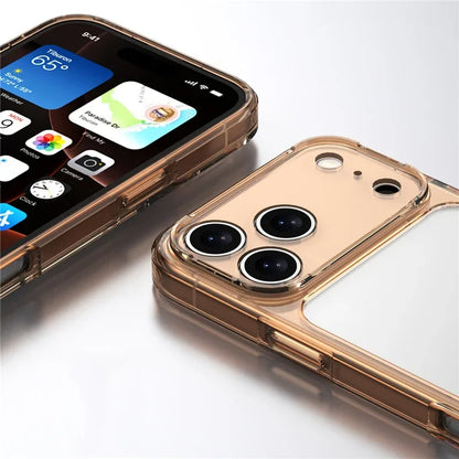 Luxury Transparent Shockproof Case For iPhone 17Air 17 17Pro 17Pro Max Clear Hybrid TPU+PC Protective Hard Back Cover
