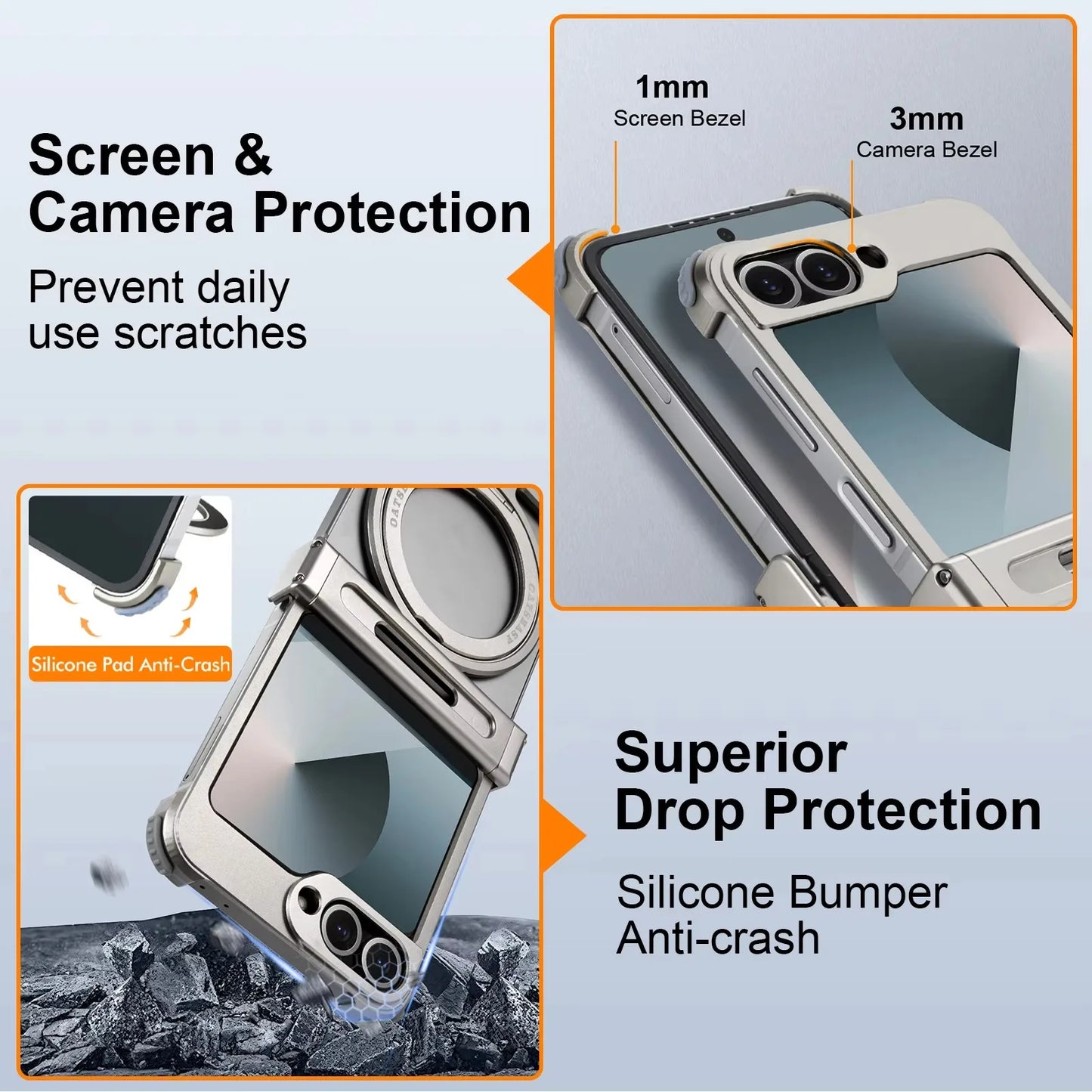 Eary for Samsung Galaxy Z Flip 7 6 Case for MagSafe 360°Rotatable Magnetic Kickstand Ultra-Thin Shockproof Protective 7 6 Cover