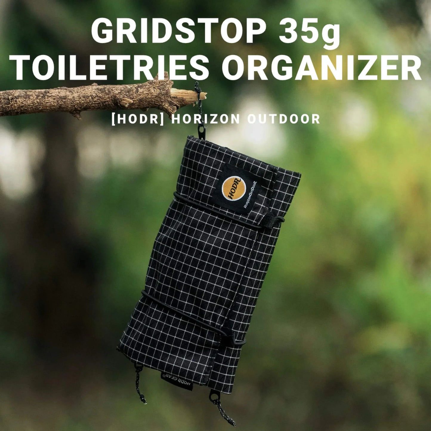 HODRGEAR Ultralight Toiletries Organizer UHMWPE Gridstop | 35g Roll-Up Mesh Pouch | YKK Zippers | Hiking & EDC Storage UL GEAR - Urbizia
