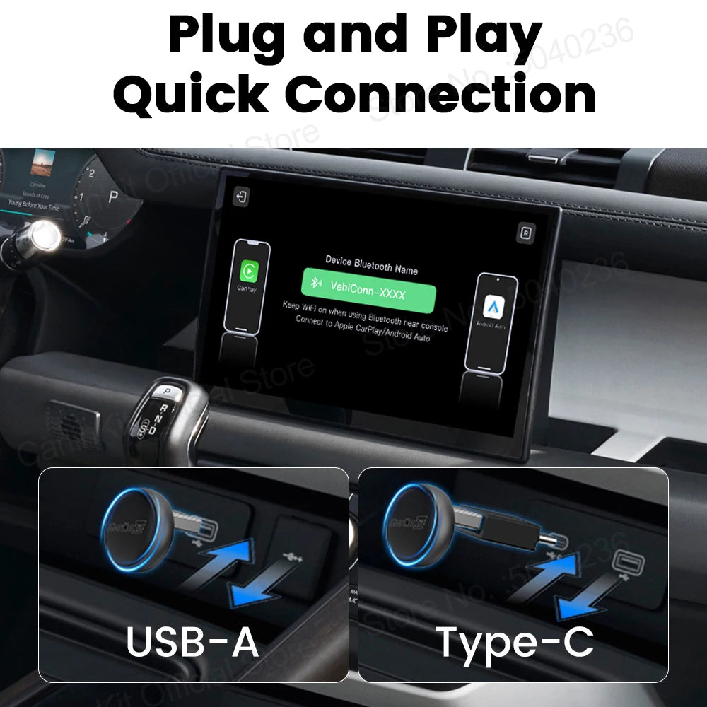 CarlinKit 5.0 Mini Ultra &Mini 5 Pro Wireless Adapter Wireless CarPlay &Android Auto USB Dongle For Cars Wireless Auto Connect