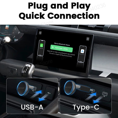 CarlinKit 5.0 Mini Ultra &Mini 5 Pro Wireless Adapter Wireless CarPlay &Android Auto USB Dongle For Cars Wireless Auto Connect
