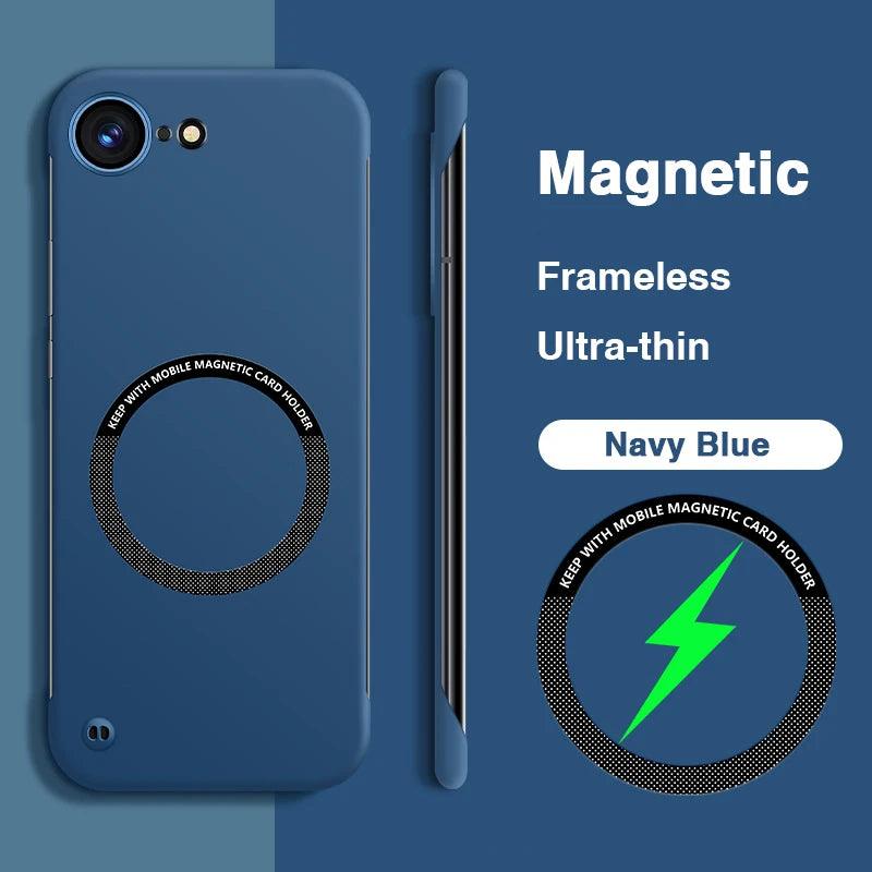 Magnetic Frameless Case for iPhone 16 Pro Max