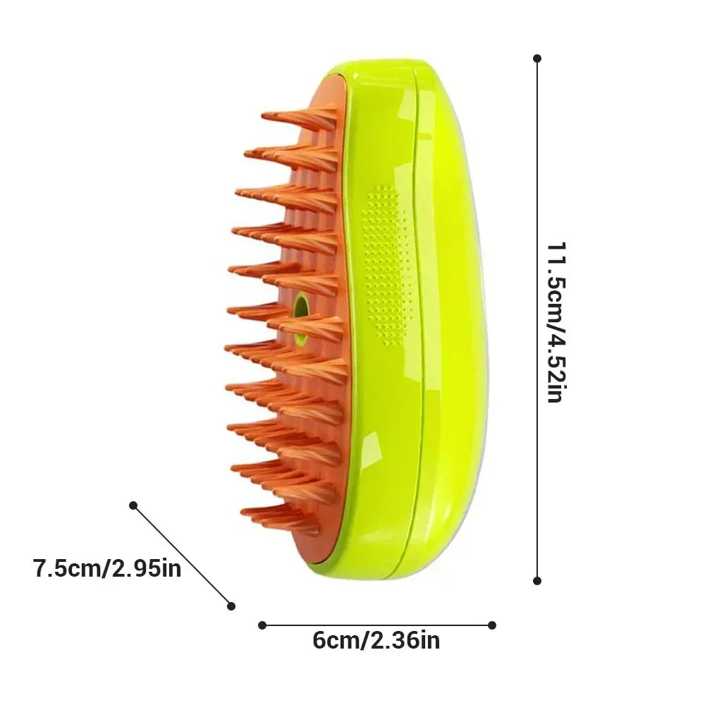 Cat Dog Steamy Brush Steam Brush Electric Sprayer for Massage Pet Grooming tool Shedding 3 in 1 Electric Sprays Massage Combs - Urbizia