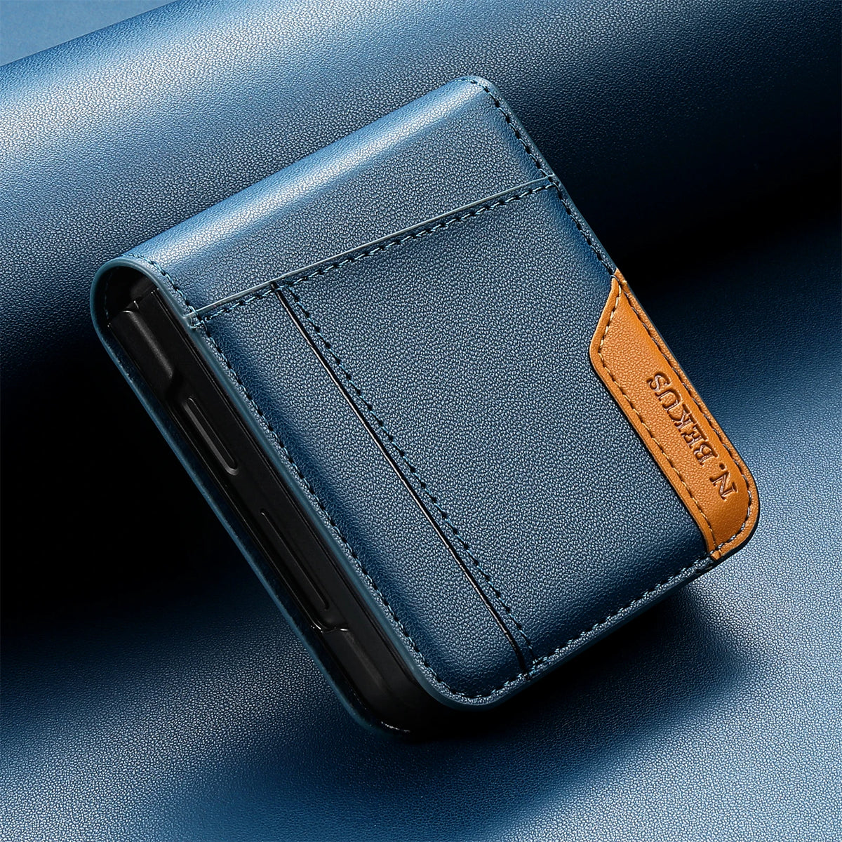 Flip Leather Phone Case For Samsung Galaxy Z Flip 8 7 FE 6 5 4 3 5G Flip7 Flip8 Wallet Card Holder Phone Bag Book Cover Etui