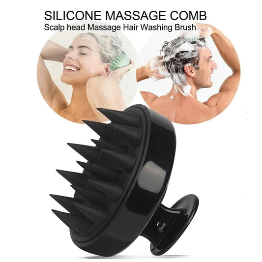 Silicone Scalp Massage Shampoo Brush for Hair Care