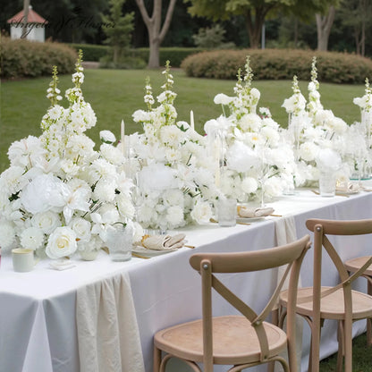 A8966 Red Free Standing Centerpieces Flowers Ball Bouquet Artificial Rose Arrangements Balls Table Sofa Runner For Wedding Event