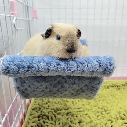 Pet Hammock for Small Animal Double Thick Plush Warm Bed for Hamster House Nest Sleeping Bag Hanging Tree Beds Pet Hamster Nest - Urbizia