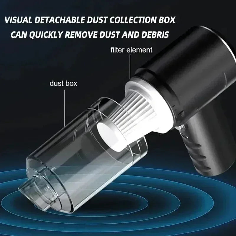 Portable Wireless Car & Home Vacuum Cleaner – 120W High Power - Urbizia