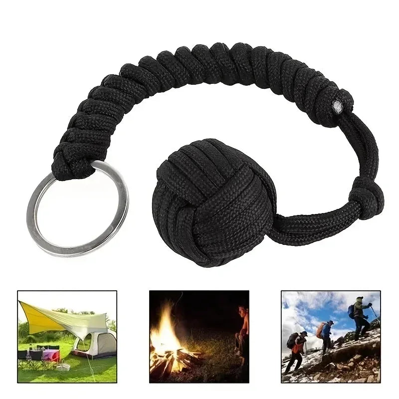 Paracord Monkey Fist Survival Keychain - Urbizia