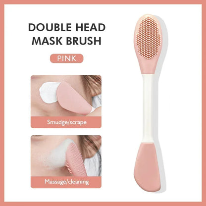 IMAGIC Silicone Facial Cleansing & Mask Brush 2 In1 Facial Skin Care Scrub Exfoliator Scrub Pore Blackhead Deep Cleaning Tools - Urbizia