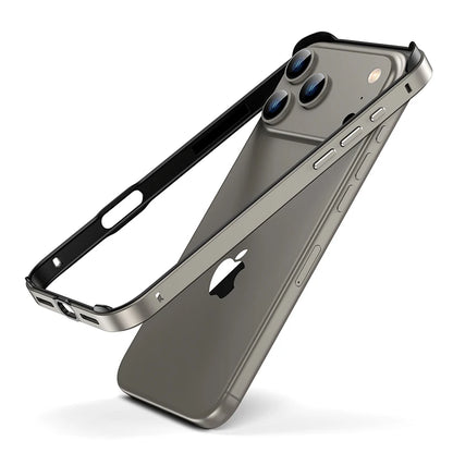 Hybrid Silicone Frame Aluminum Metal Phone Case For iPhone 18 17 16 15 14 Plus 13 12 Pro Max Better Heat Alloy Slim Bumper