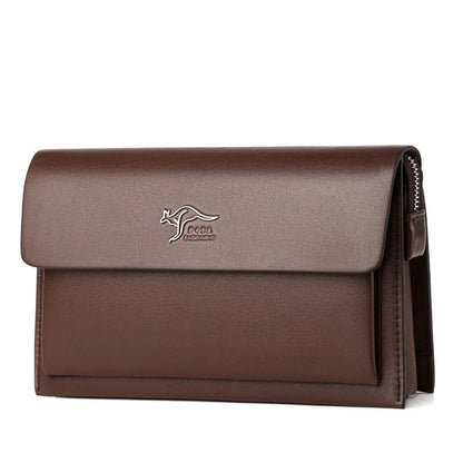 2026 NEW Men's Clutch with Magnetic Buckle and Multiple Card Slots, Large Capacity Wallet Made of Coded Lock PU Leather Men Bag