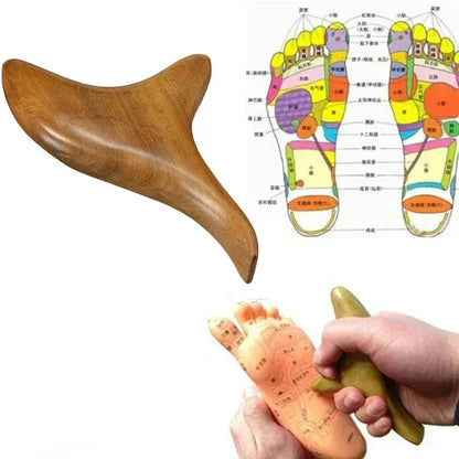1pc Trigger Point Massage Gua Sha Tools Professional Lymphatic Drainage Tool Wood Therapy Massage Tools for Back Neck Leg Hand - Urbizia