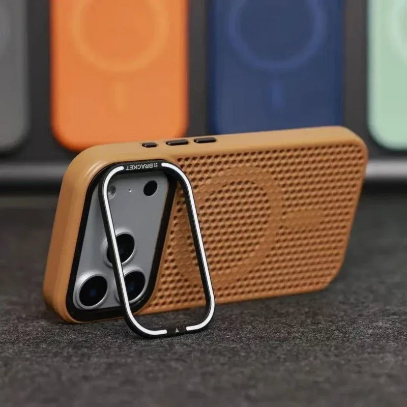 MagSafe Camera Mount Mesh Cooling Shockproof iPhone Case
