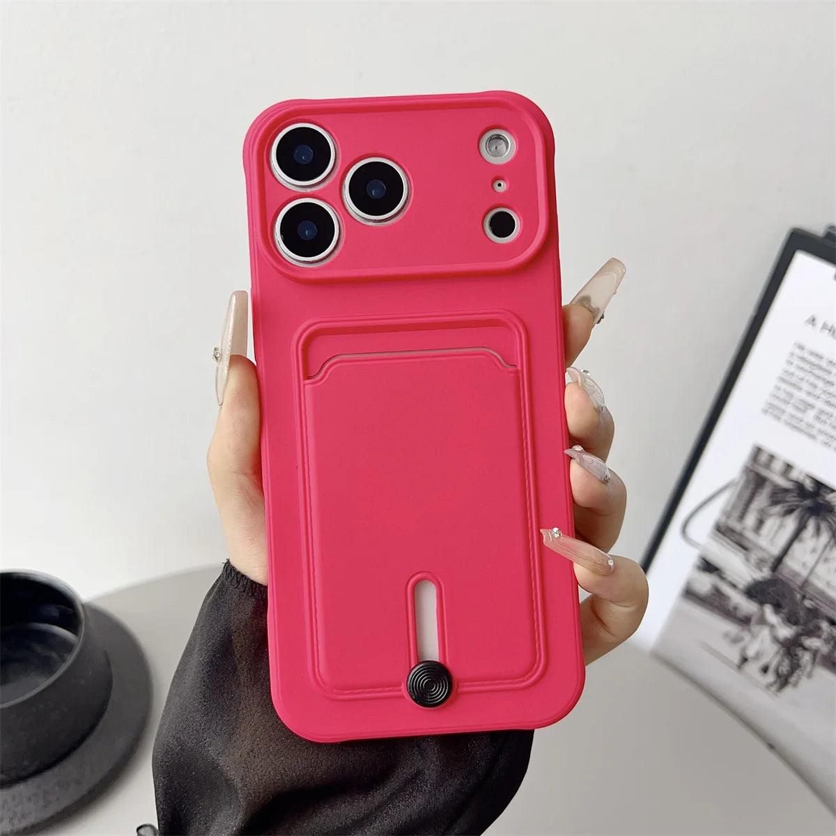 iPhone Wallet Case with Card Slot & Kickstand