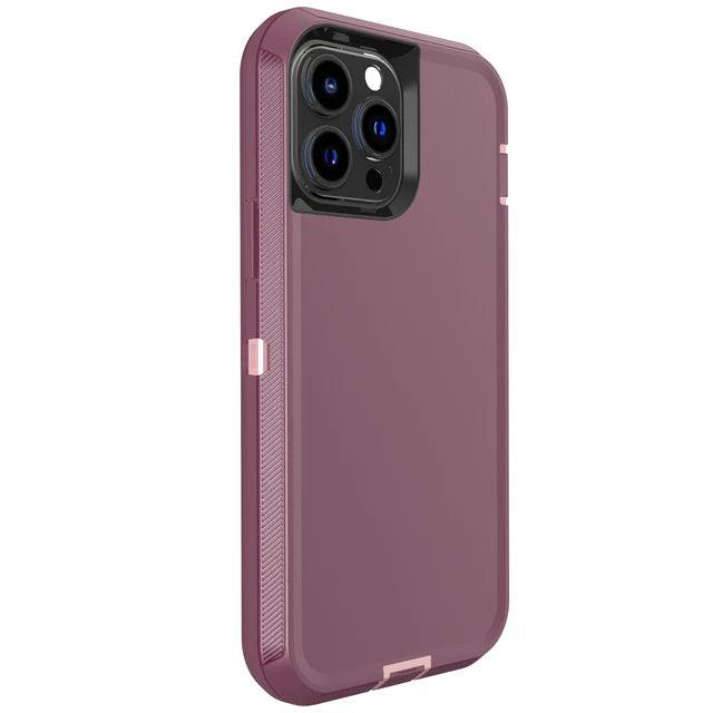 3-in-1 Heavy Duty Shockproof iPhone Case – iPhone 6 to 16 Pro Max